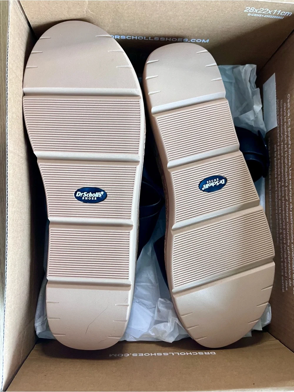 Dr. Scholl's Once More Black Platform Slide Sandals Women's Size 8.5 - NIB